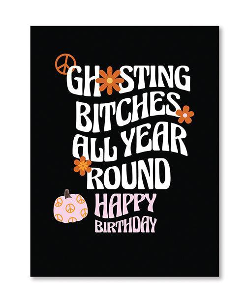 product image,Halloween Ghosting Birthday Greeting Card w/Sticker - SEXYEONE
