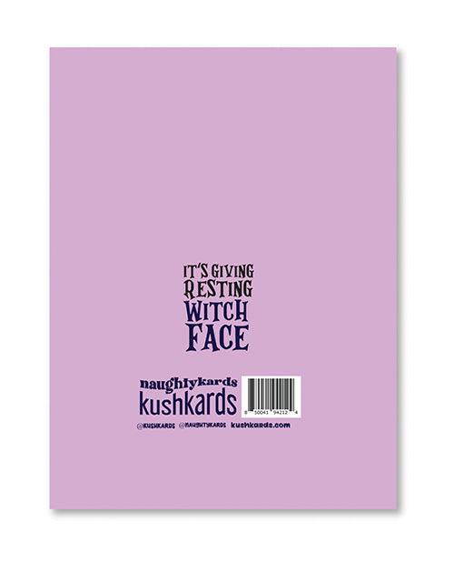 product image,Halloween Witch Face Greeting Card w/Sticker - SEXYEONE