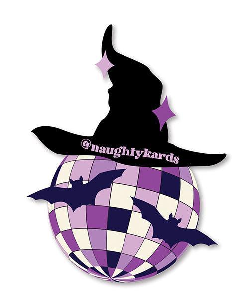 image of product,Halloween Witch Face Greeting Card w/Sticker - SEXYEONE