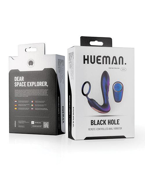 Hueman Black Hole Anal Vibrator w/Cock Ring - Purple - SEXYEONE