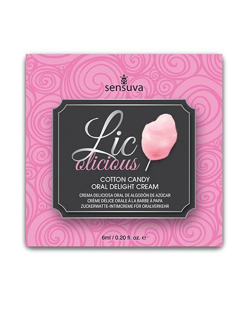 image of product,Lic O Licious Oral Delight Cream - 6ml Packet Cotton Candy - SEXYEONE
