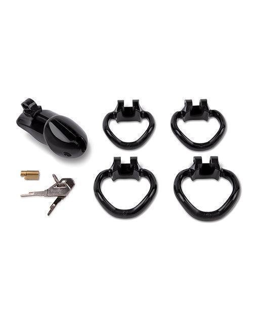 image of product,Lockmaster 4" Resin Cock Cage - Black - SEXYEONE