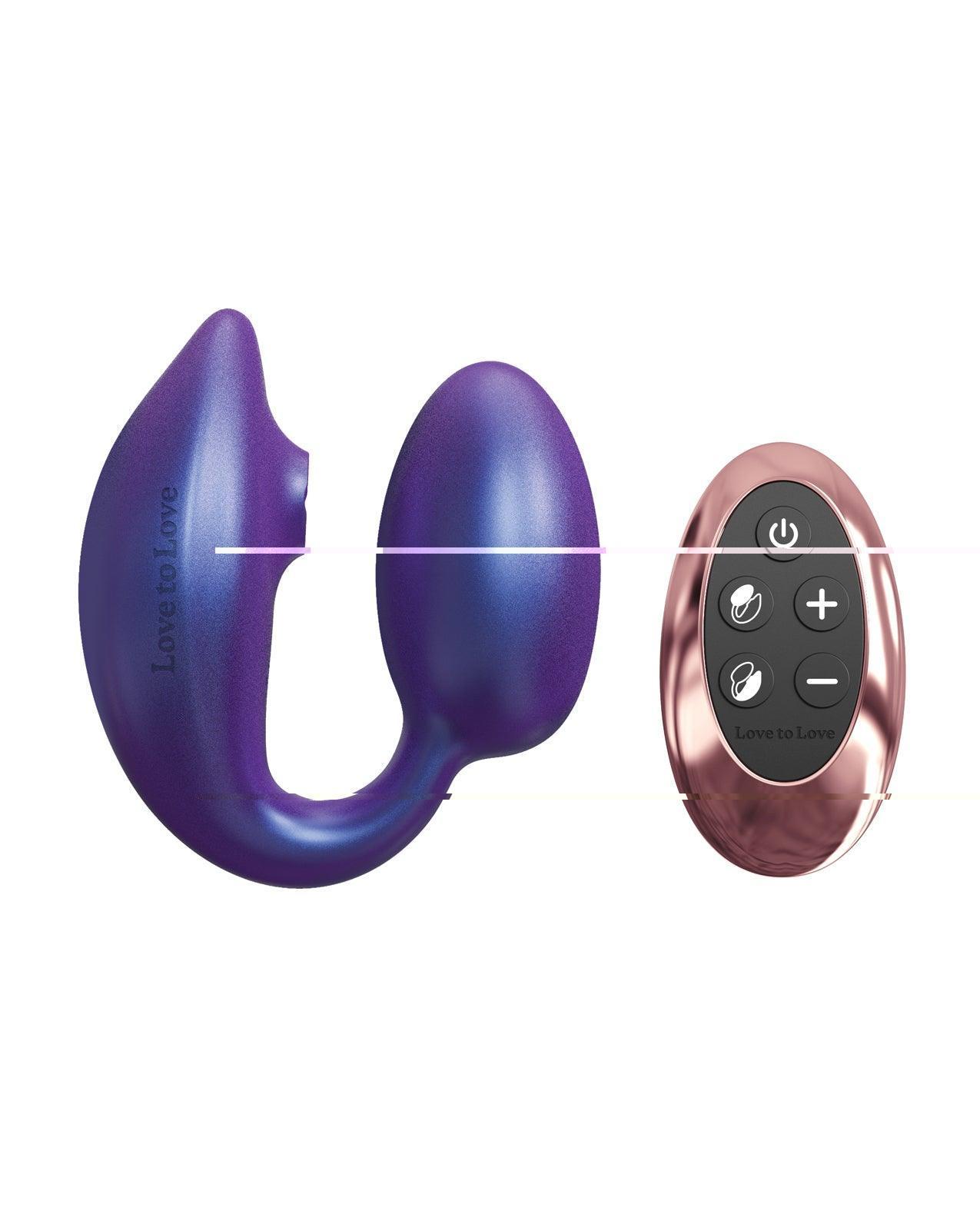 image of product,'love To Love Wonderlover Dual Stimulator - Iridescent Night - SEXYEONE