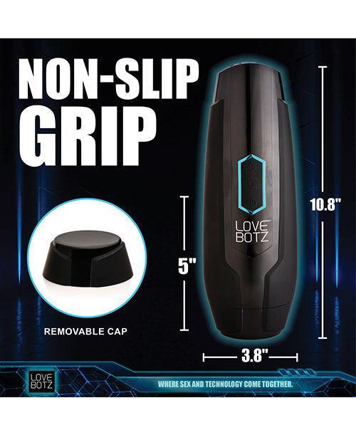 image of product,LoveBotz The Milker Max 14X Thrusting & Vibrating Masturbator - Black - SEXYEONE