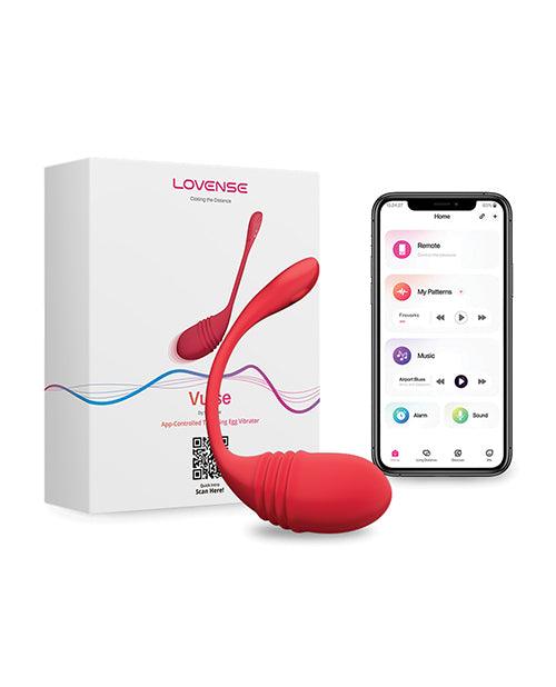 image of product,Lovense Vulse Thrusting Egg - Red - SEXYEONE