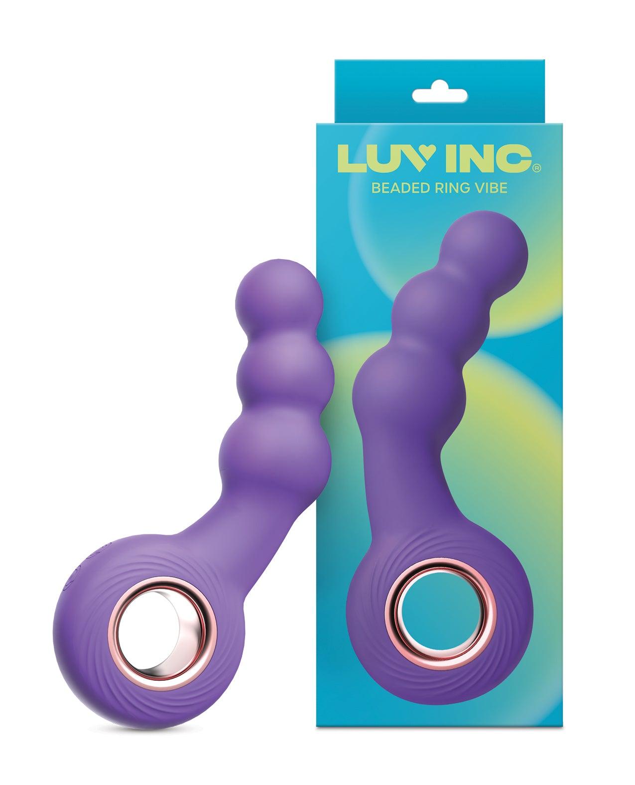 product image, Luv Inc. Beaded Ring Vibrator - Purple - SEXYEONE