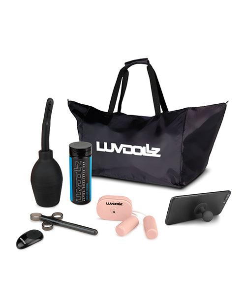 image of product,Luvdollz Remote Control Rechargeable Doggy Style Pussy & Ass W/douche - Ivory - SEXYEONE