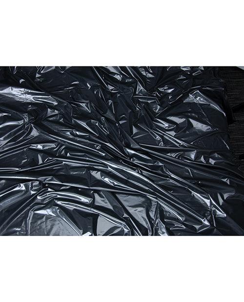 image of product,Lux Fetish Vinyl Bed Sheet - Black - SEXYEONE