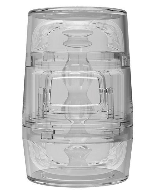 image of product,Main Squeeze Pop Off Optix - Crystal Pussy & Ass - SEXYEONE