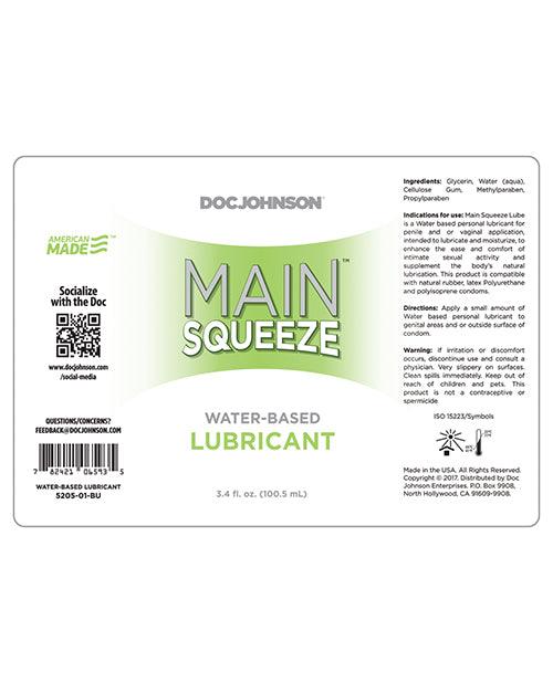 Main Squeeze Water-based Lubricant - 3.4 Oz - SEXYEONE