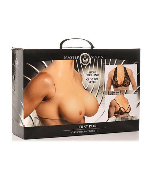 product image, Master Series Perky Pair G Cup Silicone Breasts - SEXYEONE