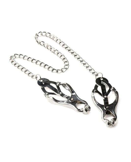 product image,Master Series Tyrant Spiked Clover Nipple Clamps - Silver - SEXYEONE