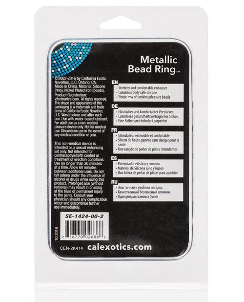 image of product,Metallic Bead Ring - Clear - SEXYEONE