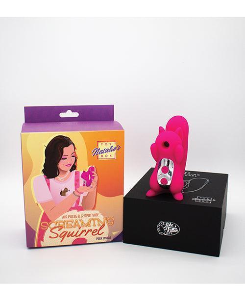 image of product,Natalie's Toy Box Screaming Squirrel Pulsing And Vibrating - Red - SEXYEONE