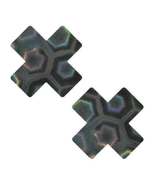 product image, Neva Nude Holographic X Factor Pasties - O/S - SEXYEONE