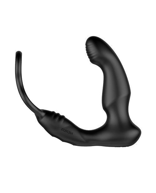 image of product,Nexus Simul8 Wave Dual Cock Ring Prostate Massage - Black - SEXYEONE