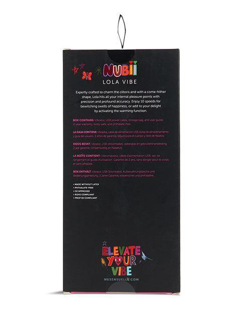 image of product,Nu Sensuelle Lola Nubii Flexible Warming Vibe - SEXYEONE