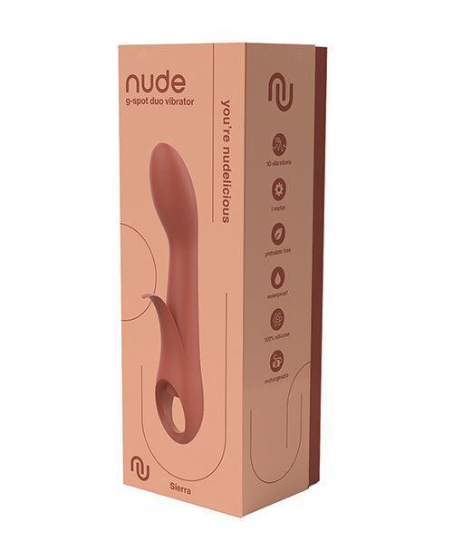 product image, NUDE Sierra Rechargeable G-Spot Duo Vibrator - Peach - SEXYEONE