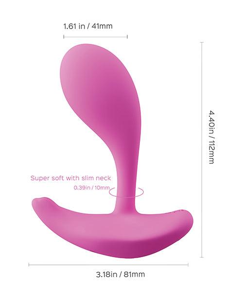 image of product,Oly App-enabled Wearable Clit & G Spot Vibrator - Pink - SEXYEONE