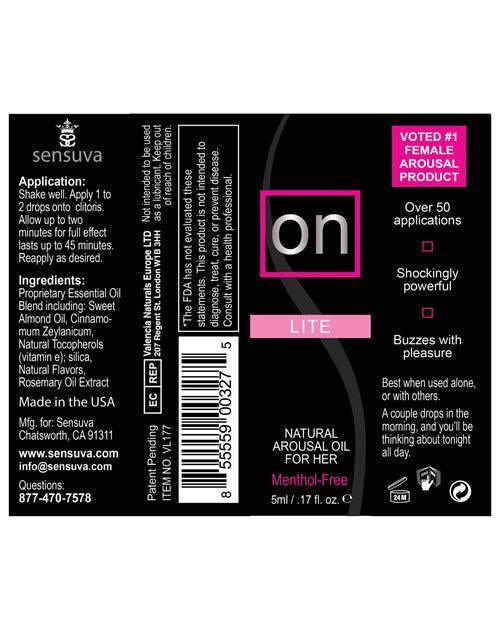 image of product,On Natural Arousal Oil For Her - Ultra 5 Ml Bottle - SEXYEONE