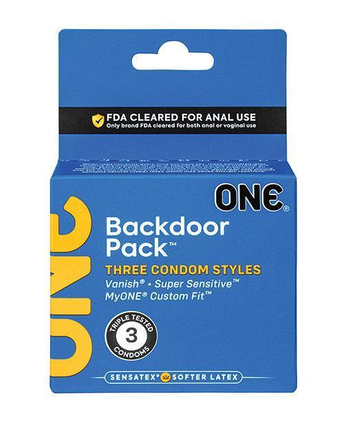 product image, One Backdoor Pack Custom Fit Condoms - Pack of 3 - SEXYEONE