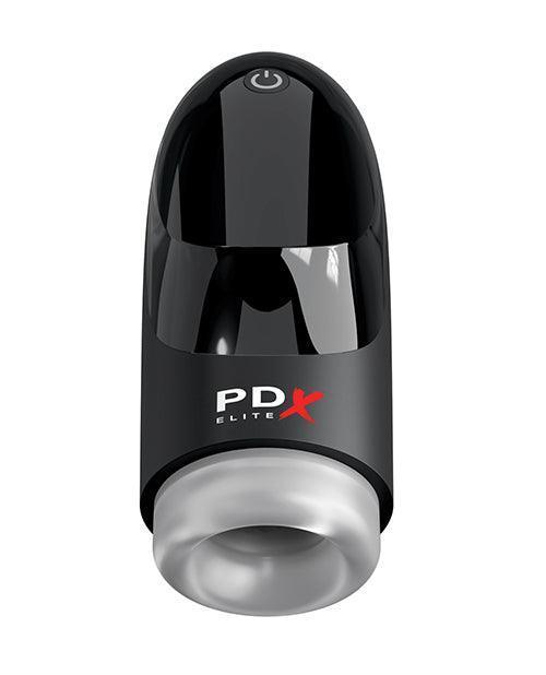 image of product,PDX Elite Hydrogasm Vibrating Stroker - Frosted/Black - SEXYEONE