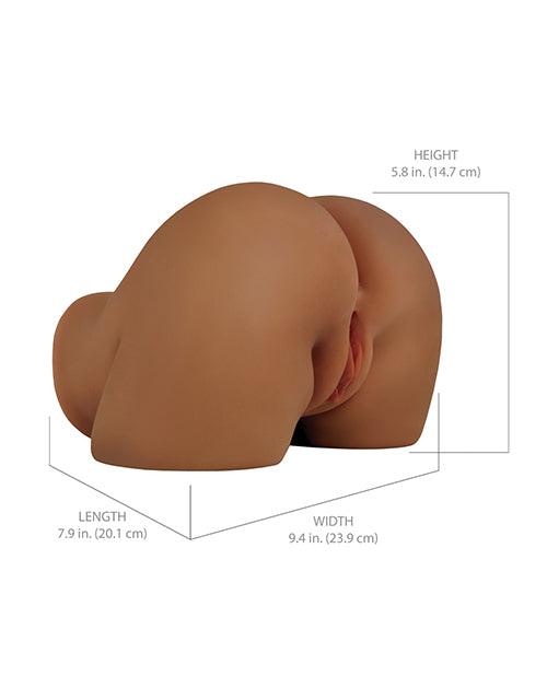 image of product,PDX Elite Shake That Ass Vibrating Mega Masturbator - Brown - SEXYEONE