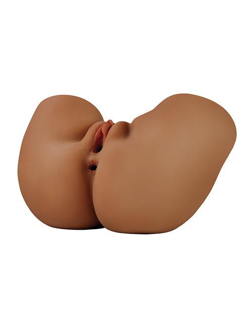 image of product,PDX Elite Shake That Ass Vibrating Mega Masturbator - Brown - SEXYEONE