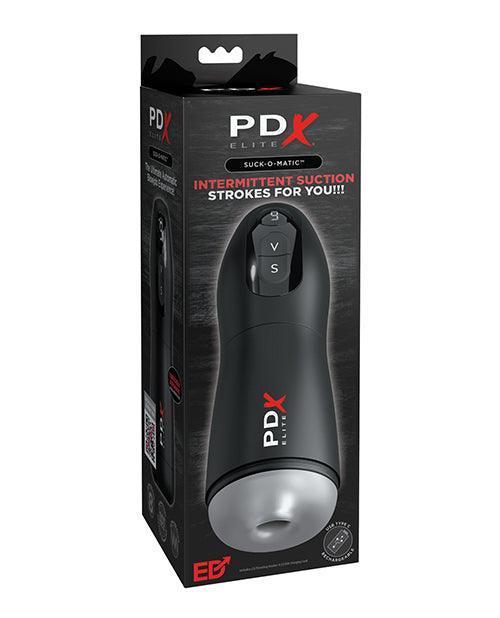 product image, PDX Elite Suck-O-Matic Vibrating Stroker - Frosted/Black - SEXYEONE