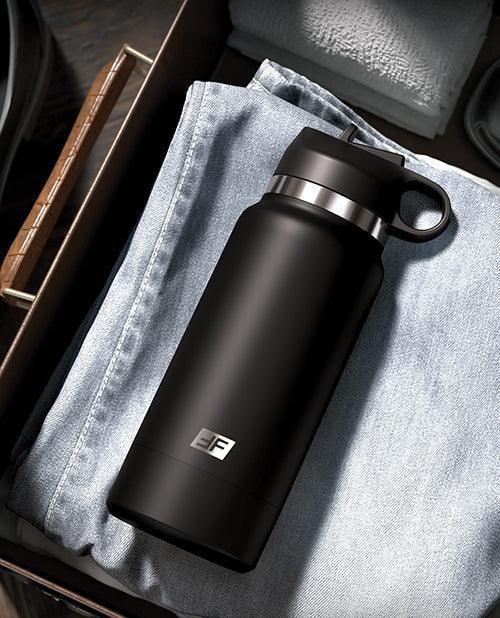 image of product,PDX Plus Fap Flask Thrill Seeker Stroker - Frosted/Black - SEXYEONE
