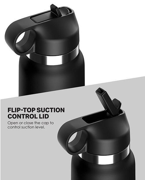 image of product,PDX Plus Fap Flask Thrill Seeker Stroker - Frosted/Black - SEXYEONE
