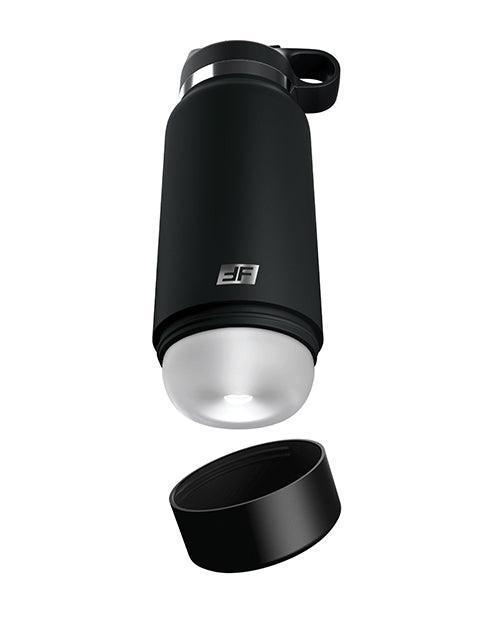 image of product,PDX Plus Fap Flask Thrill Seeker Stroker - Frosted/Black - SEXYEONE