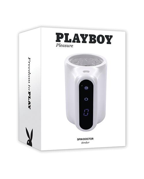 product image, Playboy Pleasure Spin Doctor Stroker - Frost - SEXYEONE