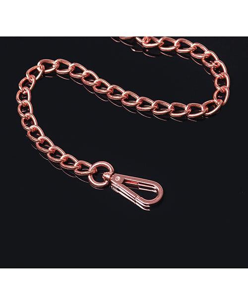 image of product,Pleasure Collection Leash - Black/rose Gold - SEXYEONE