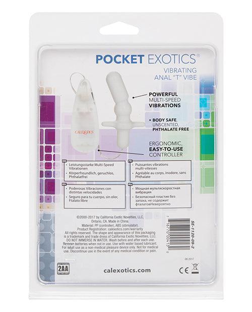 image of product,Pocket Exotics Anal T Vibe - Ivory - SEXYEONE
