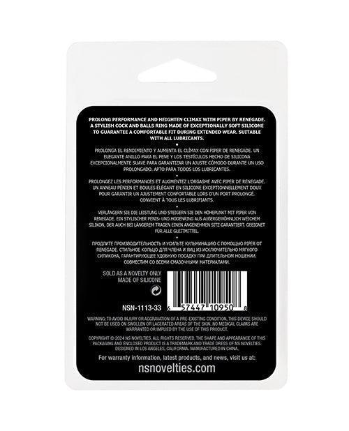 product image,Renegade Piper Cock & Balls Ring - Black - SEXYEONE