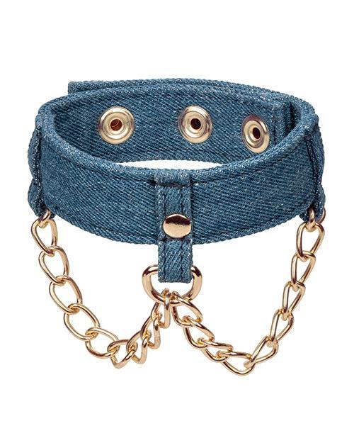 image of product,Ride 'em Premium Denim Collection Ankle Cuffs - SEXYEONE