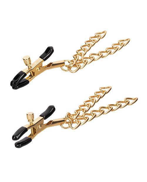 image of product,Ride 'em Premium Denim Collection Nipple Clamps - SEXYEONE
