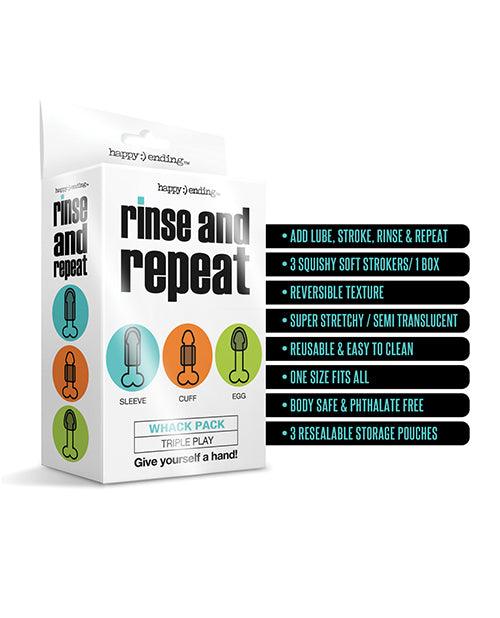 image of product,Rinse & Repeat Whack Pack Triple Play - SEXYEONE