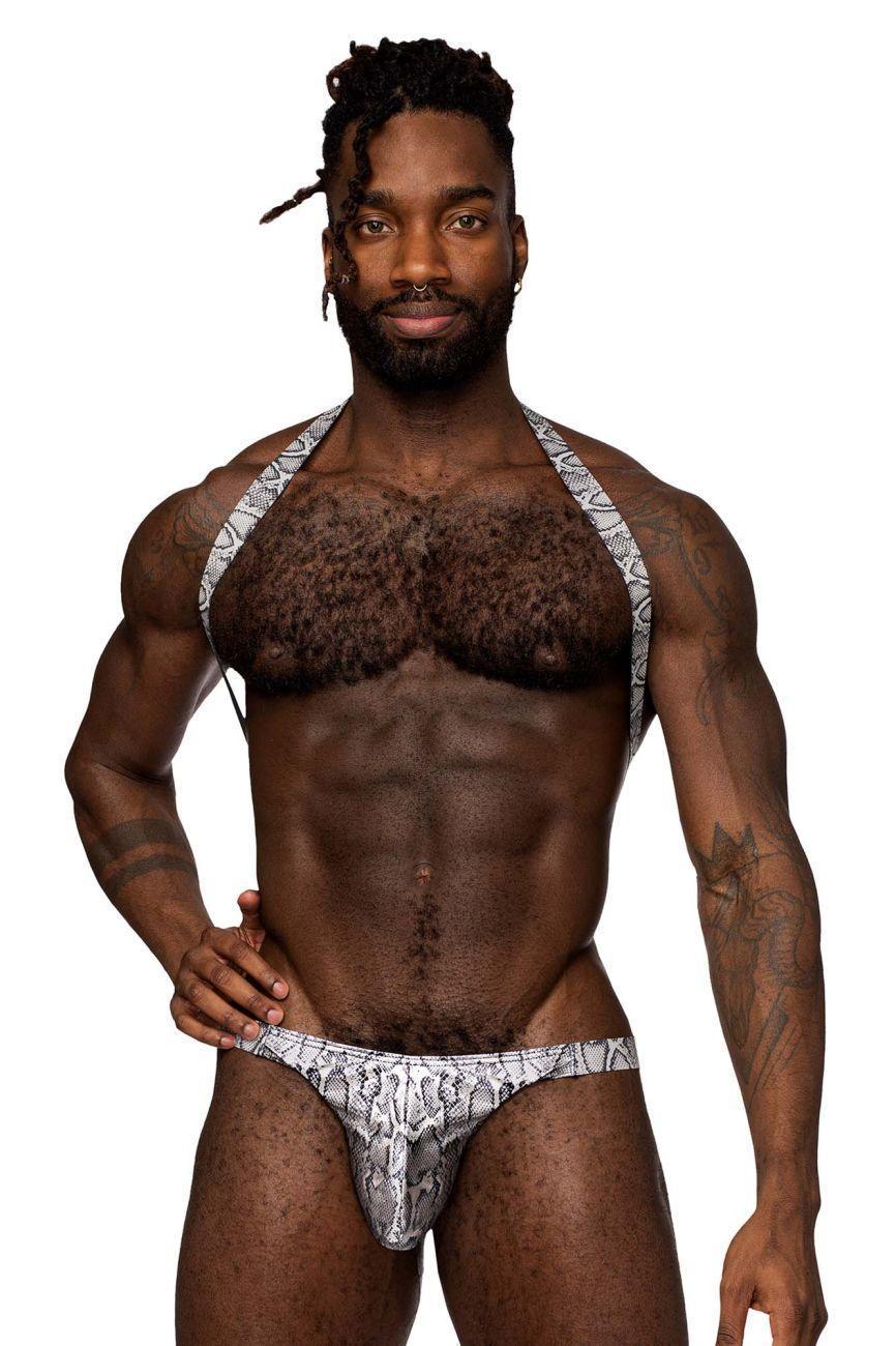 image of product,S-naked Shoulder Sling Harness Thong - SEXYEONE