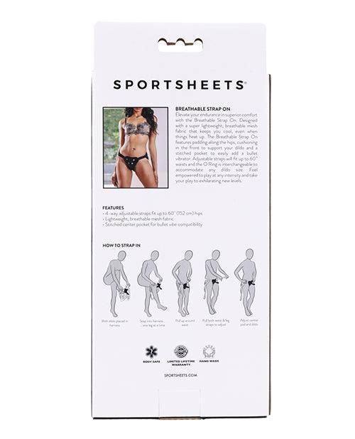 image of product,Saffron Breathable Mesh Strap-On - Black - SEXYEONE