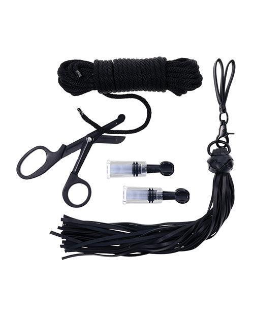 image of product,Saffron Tied & Twisted Bondage Set - Black - SEXYEONE