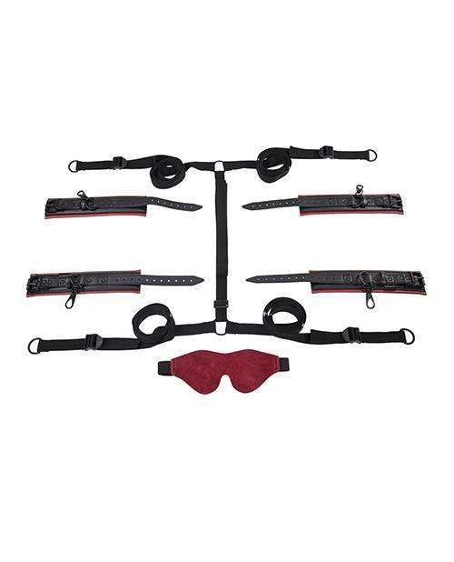 product image,Saffron Under the Bed Adjustable Restraint System - Black and Red - SEXYEONE