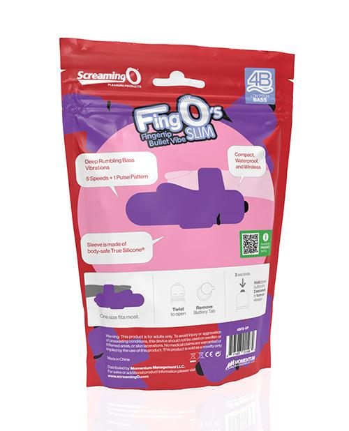 product image,Screaming O 4B FingO Slim - Grape - SEXYEONE