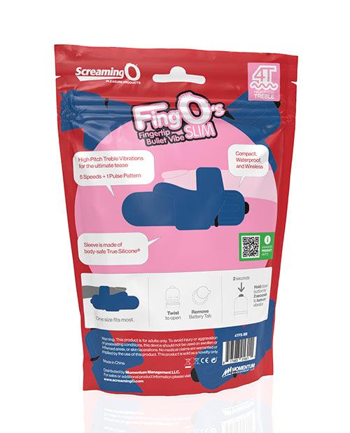 product image,Screaming O 4T FingO Slim - Blueberry - SEXYEONE