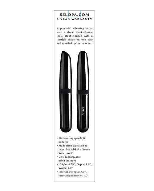 image of product,Selopa Buzz Buddy - Black Chrome - SEXYEONE
