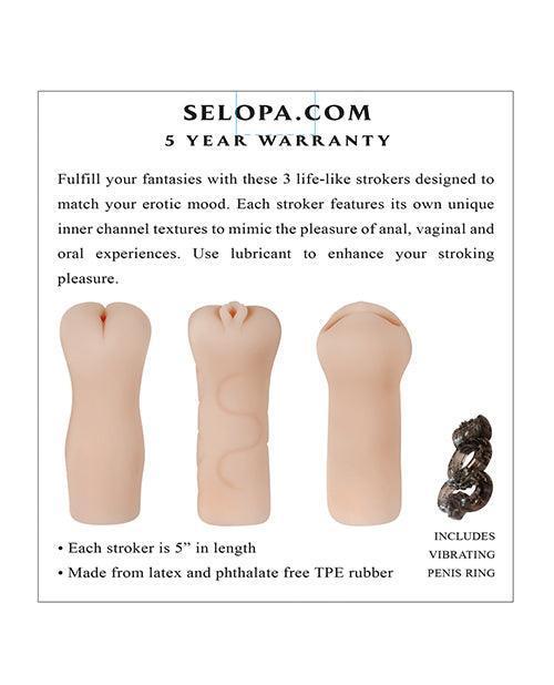 image of product,Selopa Party Pack Strokers - Light - SEXYEONE
