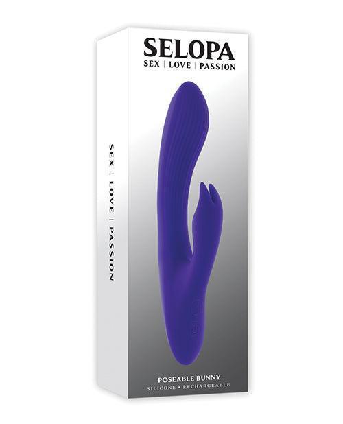 product image, Selopa Poseable Bunny Rabbit Vibrator - Purple - SEXYEONE