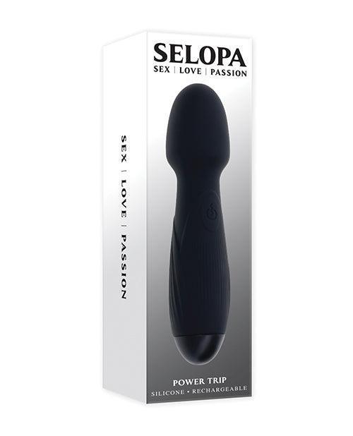 product image, Selopa Power Trip Wand Vibrator - Black - SEXYEONE