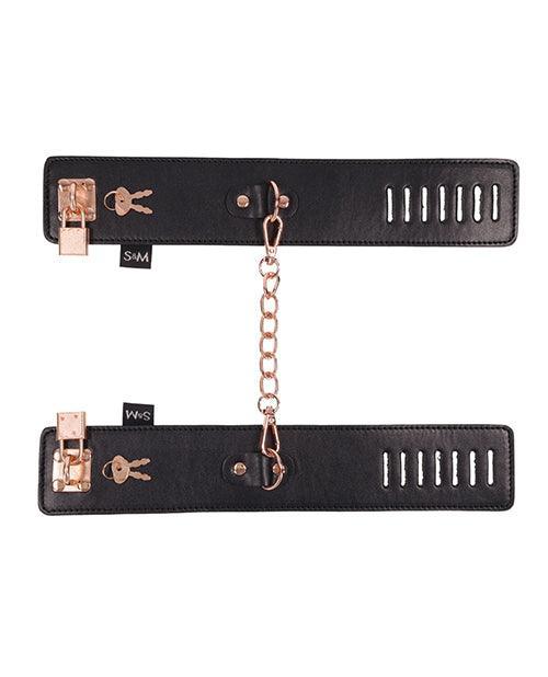 image of product,Sex & Mischief Brat Locking Cuffs - SEXYEONE